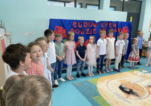 Przed występem.