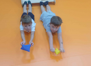 Gimnastyka z klubem Judo "Wojownik".