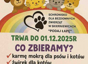Zbiórka darów dla zwierzaków ze schroniska